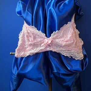 Elegant Pink Lace Bralette